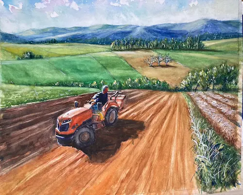 大地を耕す