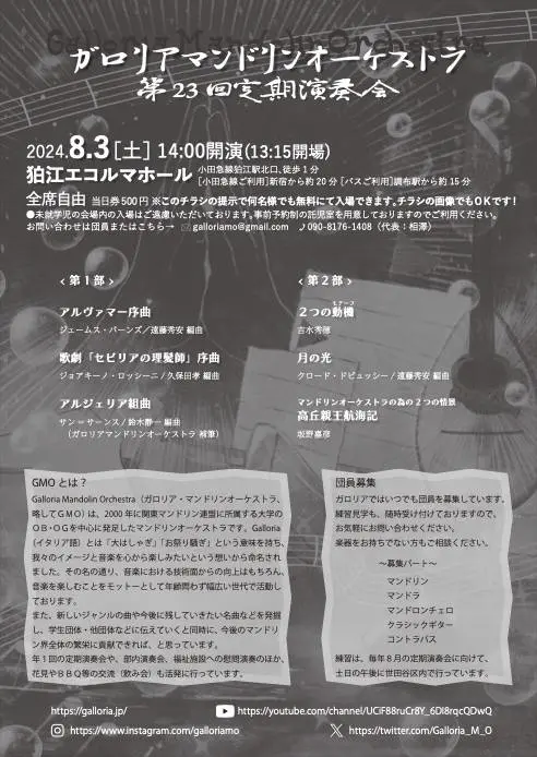 ガロリア第23回定期演奏会＃２